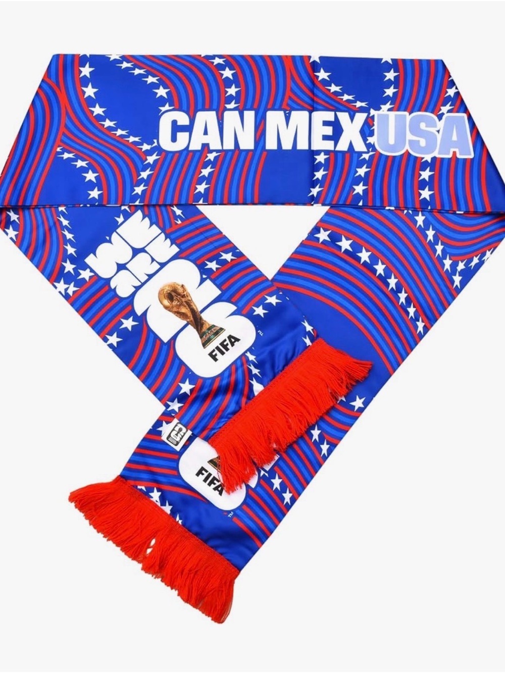 Blue & Red FIFA 2026 World Cup Fan Scarf
